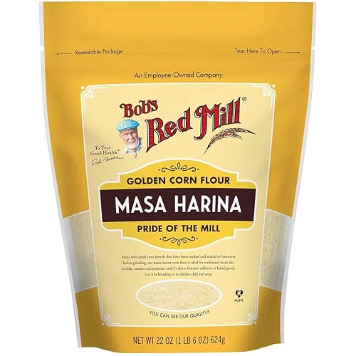 Bob's Red Mill Golden Masa Harina Corn Flour, 22oz (4 Pack)