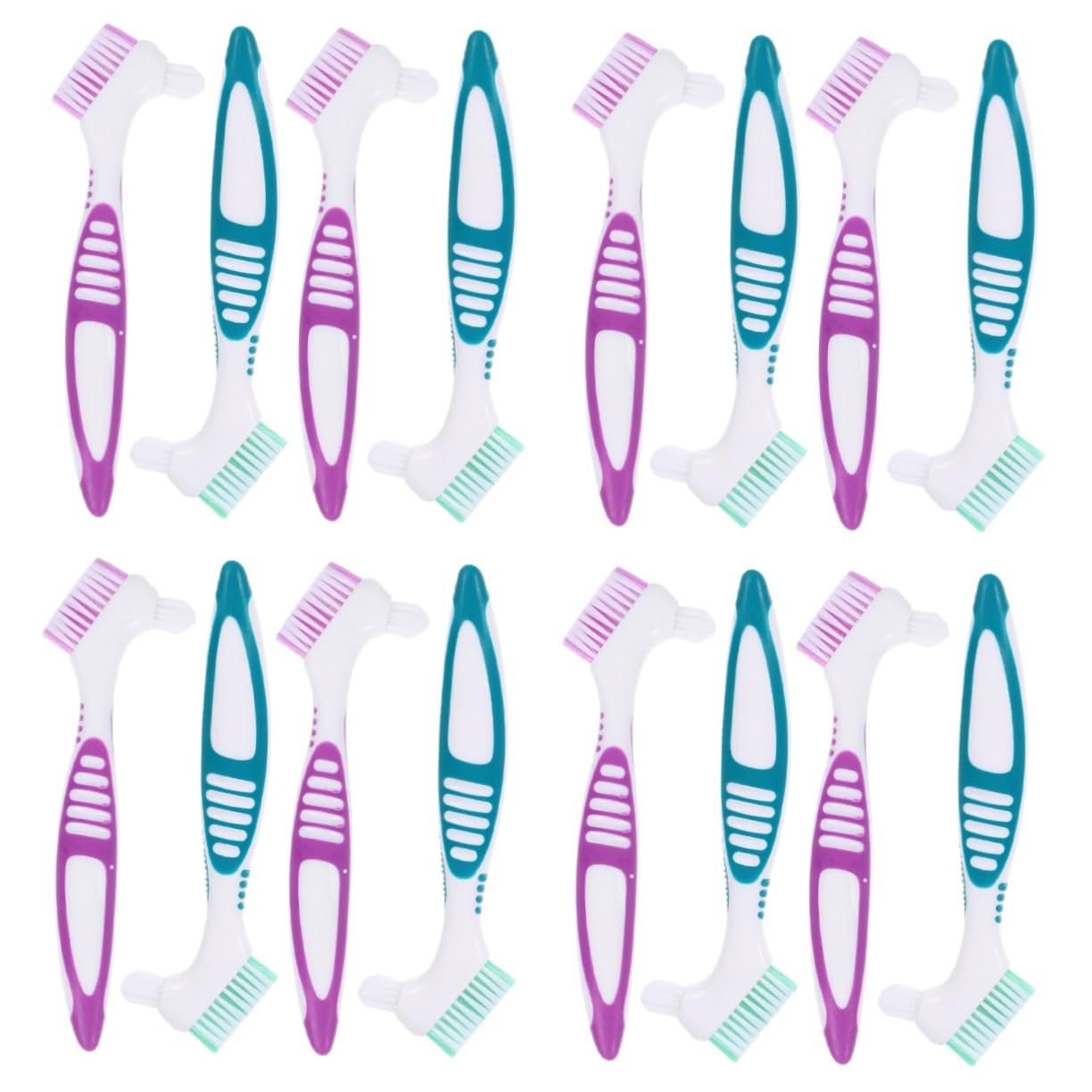VALICLUD Cepillo Para Limpiar Dentaduras Postizas Duro Limpiador Cepillo De Pincel Cerdas Firme Cepillo De Limpieza Nylon 4 Piezas X 4