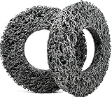 Pro-Graad 2 Pack 6” Replacement Pad for Hub Cleaning Tool, Hook & Loop Brake Wheel Hub Black Resurfacing & Cleaning Disc, Compatible for use with Bilitools, Steelman, Hazet & Mueller-Kueps Holders