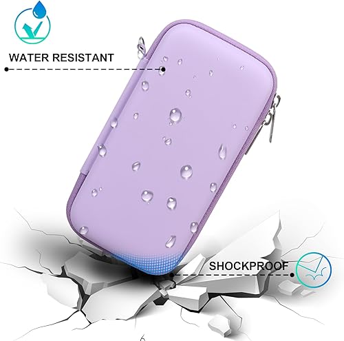 Miniatura 5 de BOVKE Carrying Case Compatible with Anbernic RG35XX H Retro Handheld Game Console, RG35XX H Retro Gaming Console Travel Bag with Mesh Pocket for TF