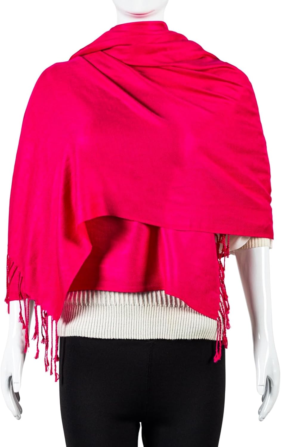 Pashmina Feel Shawl Wraps for Women Evening Dresses and Wedding Cover Up Formal Soft Silky Rave Scarf Elegant - Image 4