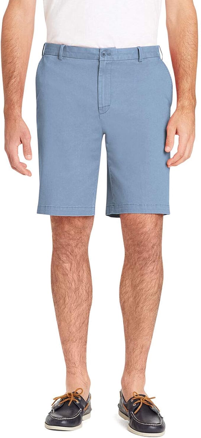 IZOD Men's Saltwater 9.5" Flat Front Chino Short at Amazon Men’s