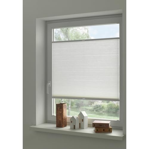 Store plissé nid d'abeilles blanc 80x130 cm opaque EasyFix
