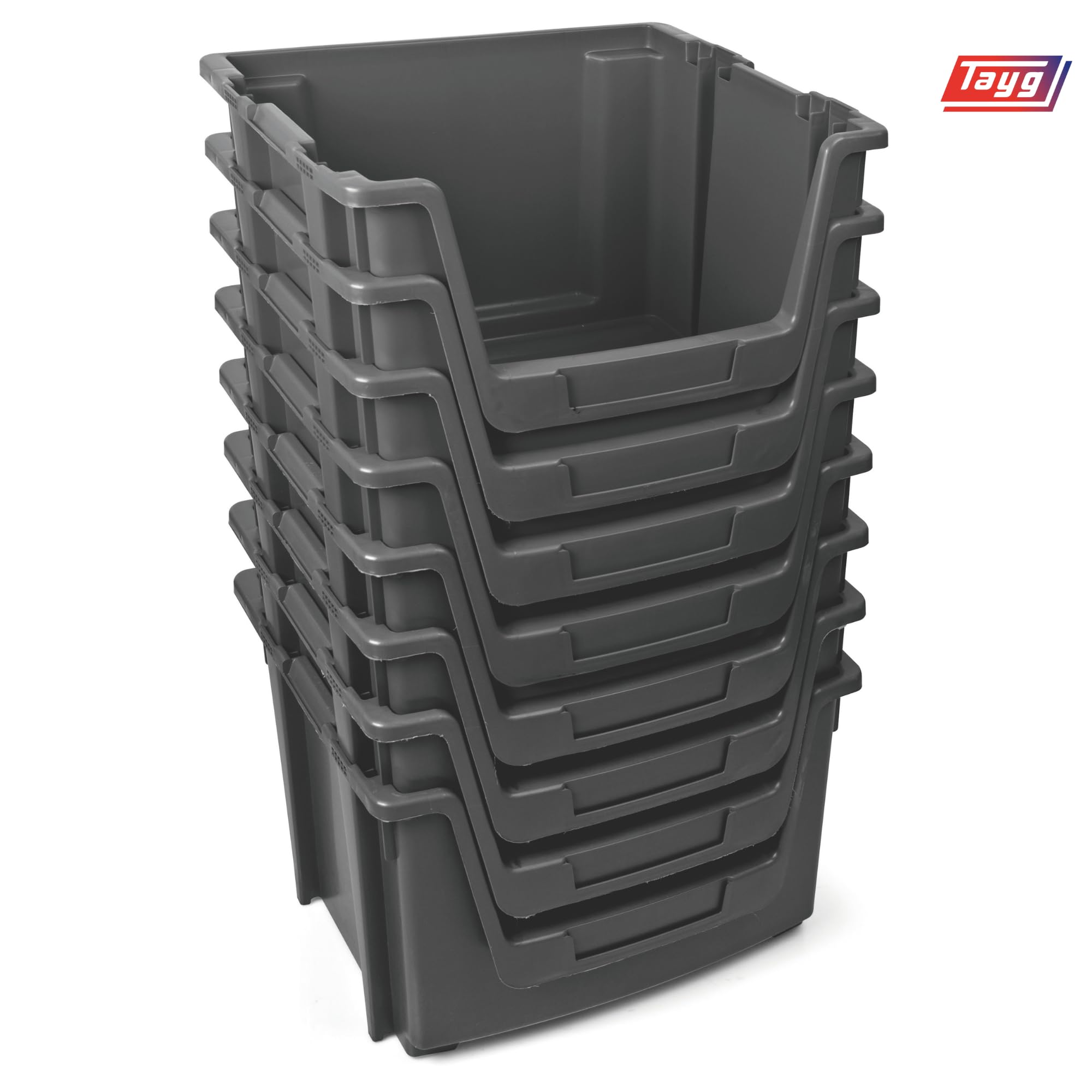 Tayg Pack 4 Cajoneras De Plástico 50 Litros - Organizador Para Armario, Almacenaje, Interior, Dormitorio, Lavadero Y Ropa, 39,5 X 50 X 32 Cm