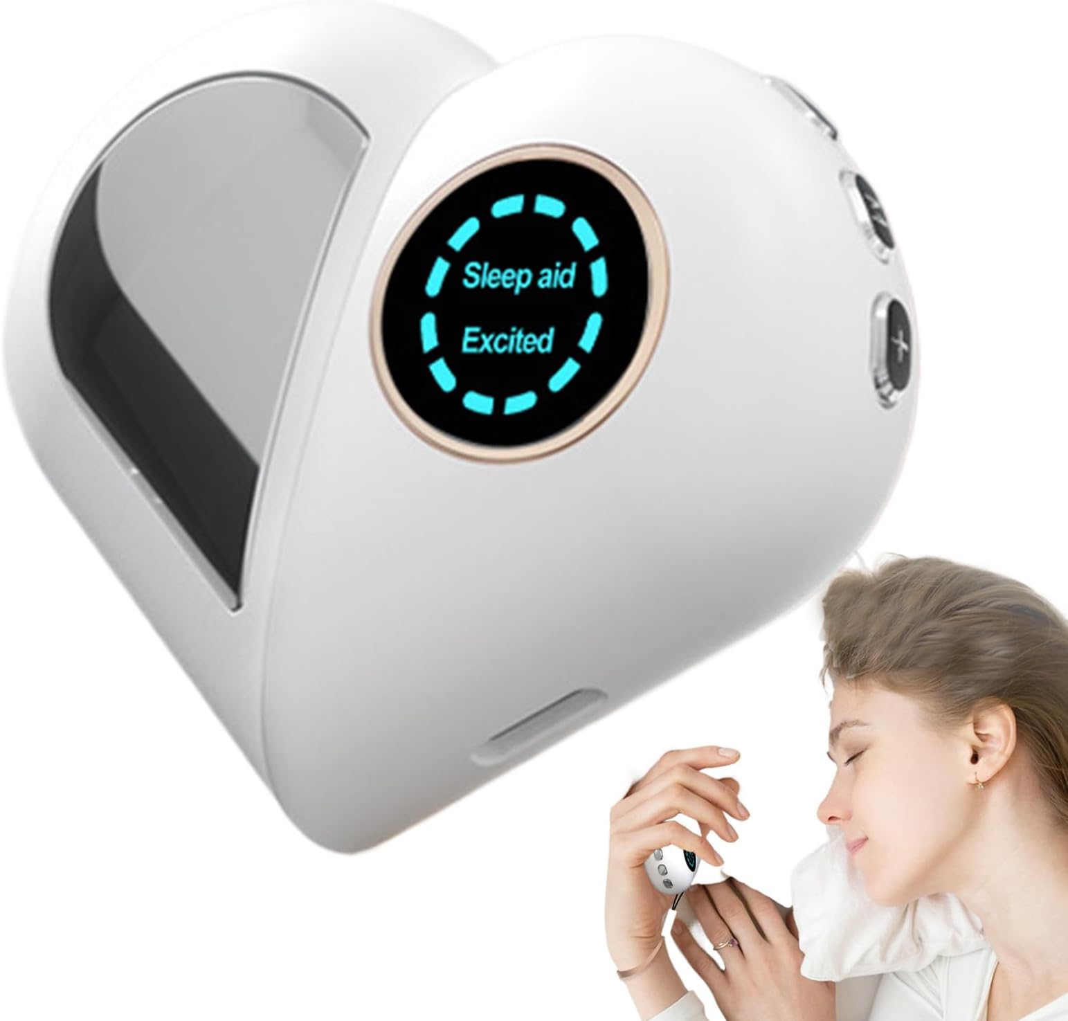 Microcurrent Sleep Device,Handheld Microcurrent Sleep Aid Instrument | Portable Relaxation Device, Ergonomic Multifunctional Tool for Friends, Lovers