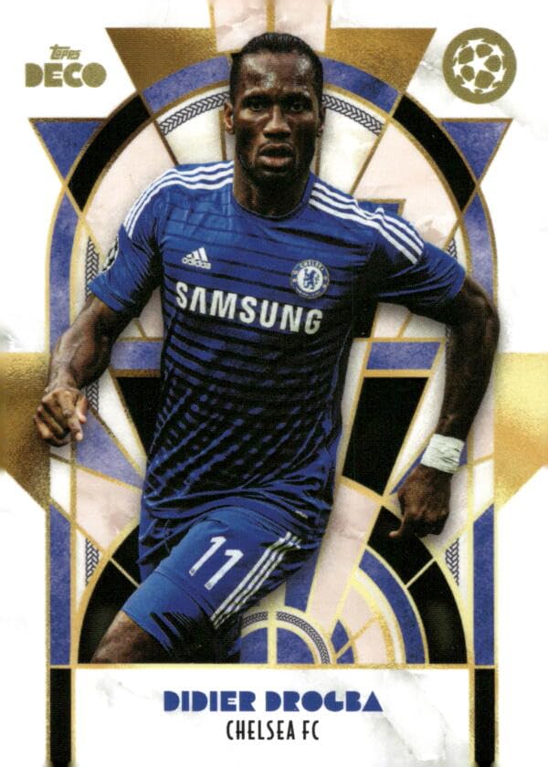 2024-25 TOPPS DECO UEFA CLUB COMPETITIONS LEGENDS DIDIER DROGBA - CHELSEA FC SOCCER OFFICIAL TRADING CARD OF SOCCER