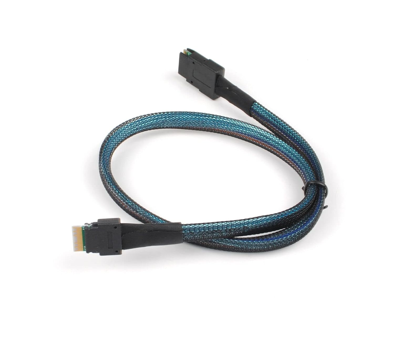 10PCS Mini SAS Slim SAS 4.0 SFF-8654 4i 38pin to SAS SFF8087 Target Hard Disk Raid Cable 50cm