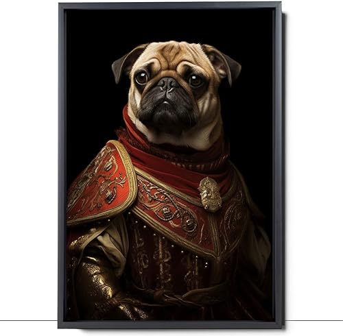 Miniatura 763 de Thuan Chow Chow Retrato de mascota con disfraz real de perro en un disfraz retrato de perro con vestimenta Retrato medieval de mascota retrato