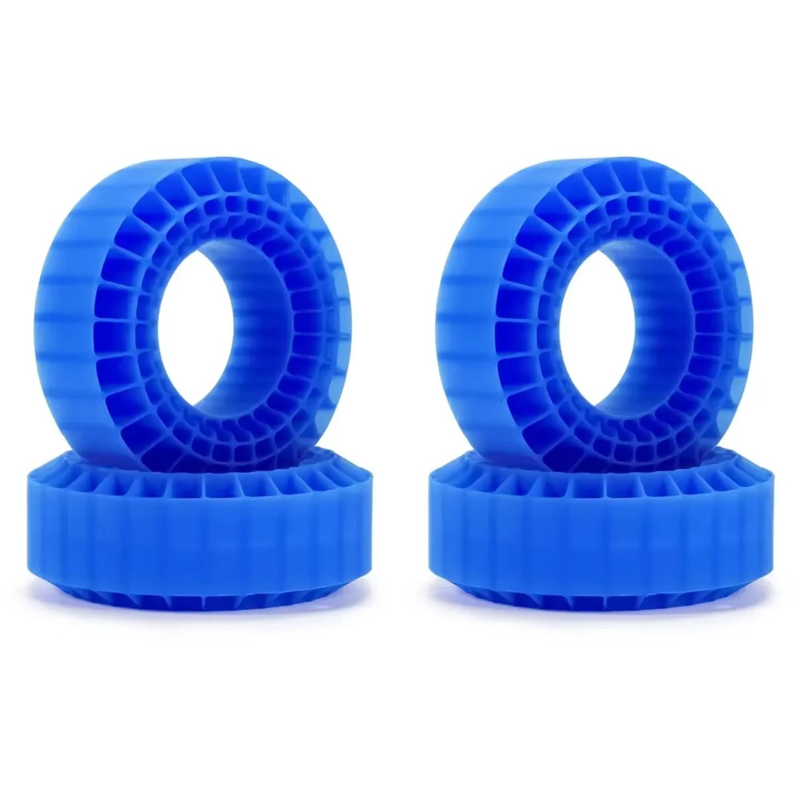 Pezzi Modelli RC Per TRX4 Per SCX10 III Per Capra Per BRX01 Per GEN8 1/10 Pneumatici Da 1,9'' Inserto Antischiuma In Gel Silice Morbido 108x42mm Parti Aggiornamento Autocarri Cingolati RC(Blue)