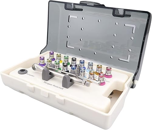 Miniatura 2 de Kit de prótesis colorido Kit de herramientas de reparación universal llave dinamométrica con 16 destornilladores instrumento