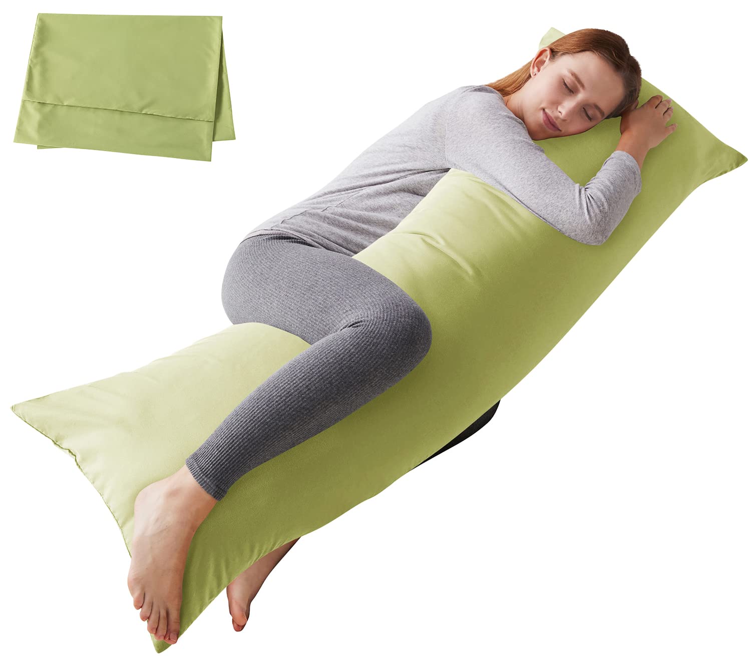 ELNIDO QUEEN Body Pillow with PillowcaseSoft Long Bed Pillow for