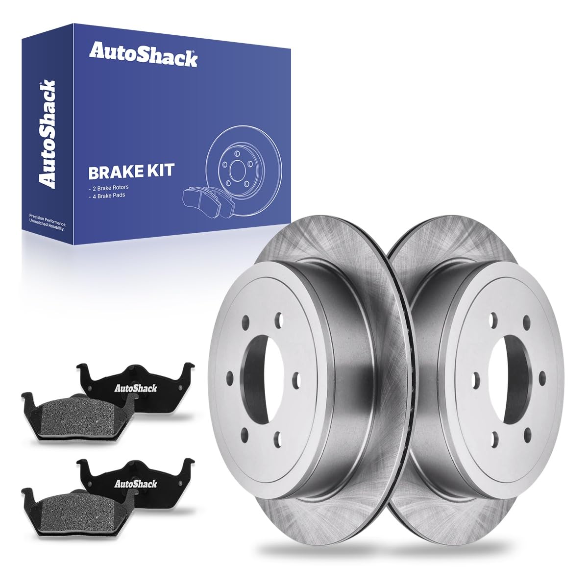 Auto Shack Rear Vented Brake Rotors