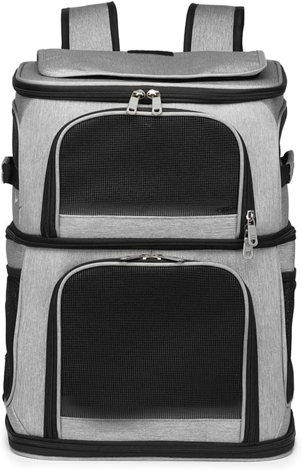 Compartment Pet Backpack Cat Or Puppy Travel Suitcase Portable Carriage Folding Cage Bag image 2