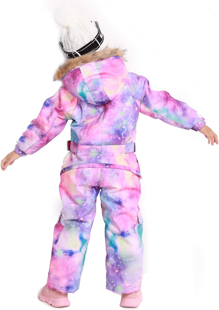 Bluemagic Big Kid's One Piece Snowsuits Ski Suits Waterproof Overalls Jackets Snowboarding,PPL GLX,140cm