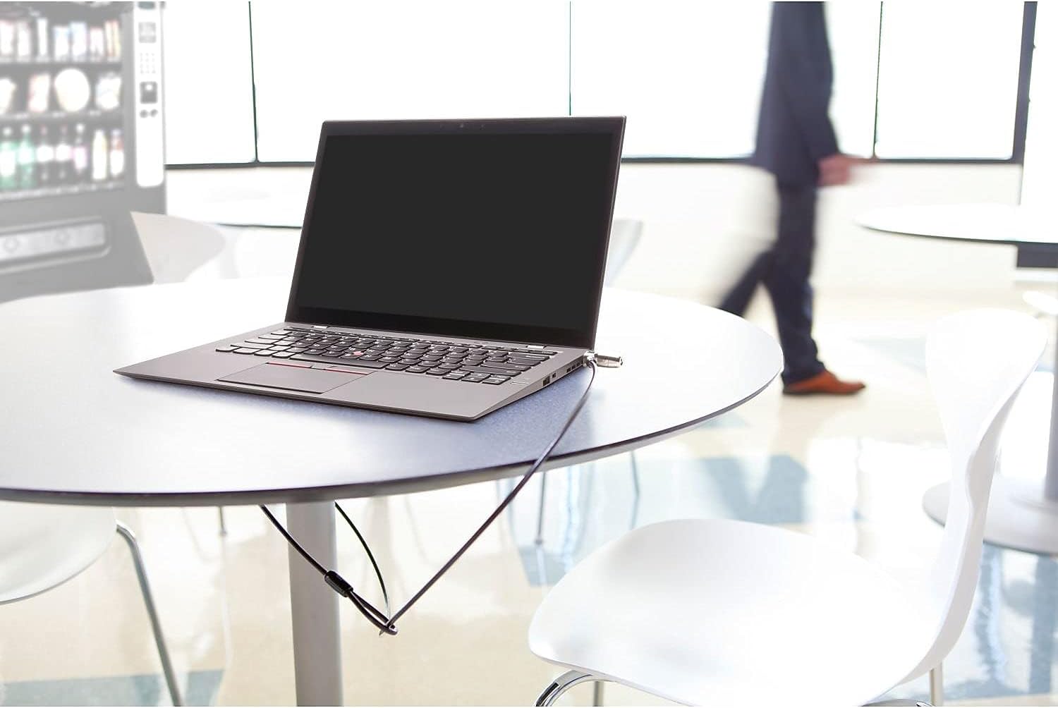 Kensington 64435 ClickSafe 2.0 Keyed Laptop Lock, 6ft Steel Cable, Silver, Two Keys