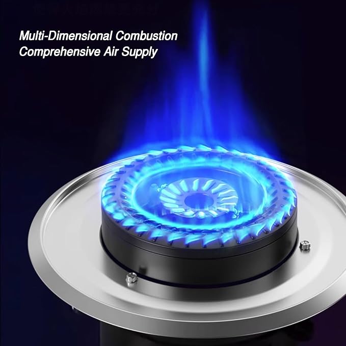 Estufa a Gas 2 Quemadores 5.2kW Mesa Vidrio Templado Hierro miniatura 6