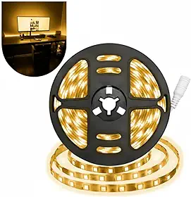 Fita LED 5m 5050 Amarelo 60 LEDs/m IP65, Alto Brilho, Iluminação para Painéis, Vitrine e Ambientes