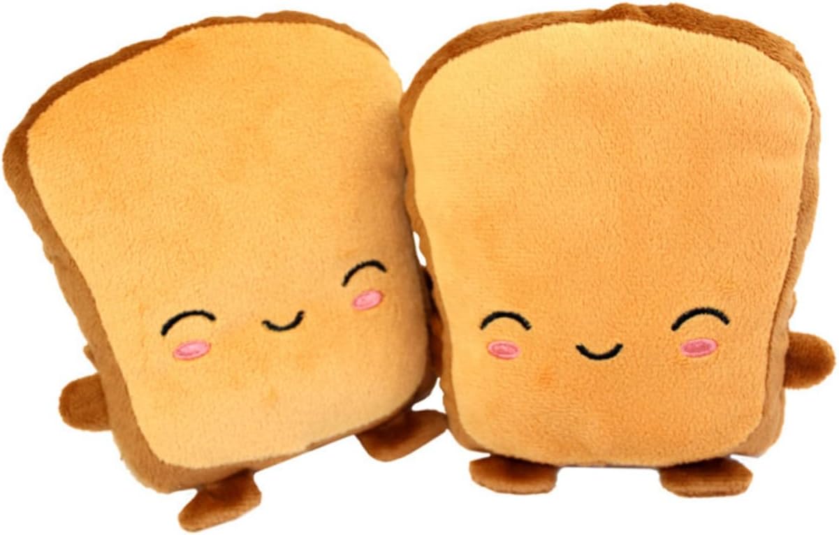 1pair USB Heated Cartoon Gloves Cute Bread Design Warm Hand Warmers for Boys and Girls and Adults Supplies for Cold Weather Activities Comfortable and Breathable Mittens