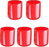 Vista 11 de Aopin Cubierta de tapa de extremo redondo de goma de 0.79 pulgadas (0.787 in), protectores de rosca de tornillo de PVC flexible de tubería