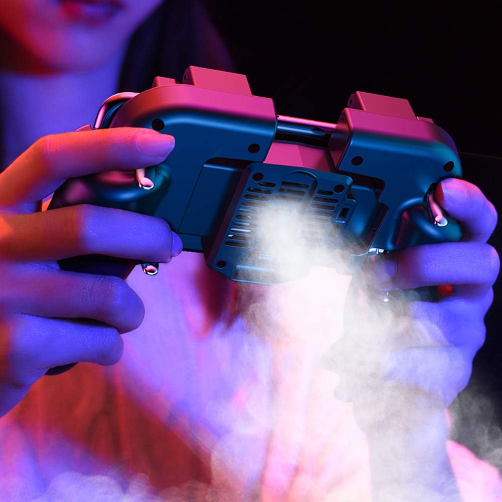 EMISH Mobile Game Controller Gamepad with Power Bank and Cooling Fan Trigger Aim Button L1R1 L2R2 Shoot Joystick for 4.7-6.5" iPhone Android Phone Accesorios (H9) image 5