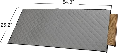 Miniatura 2 de Household Essentials Bolsa de almacenamiento de hojas de mesa acolchada gris, grande