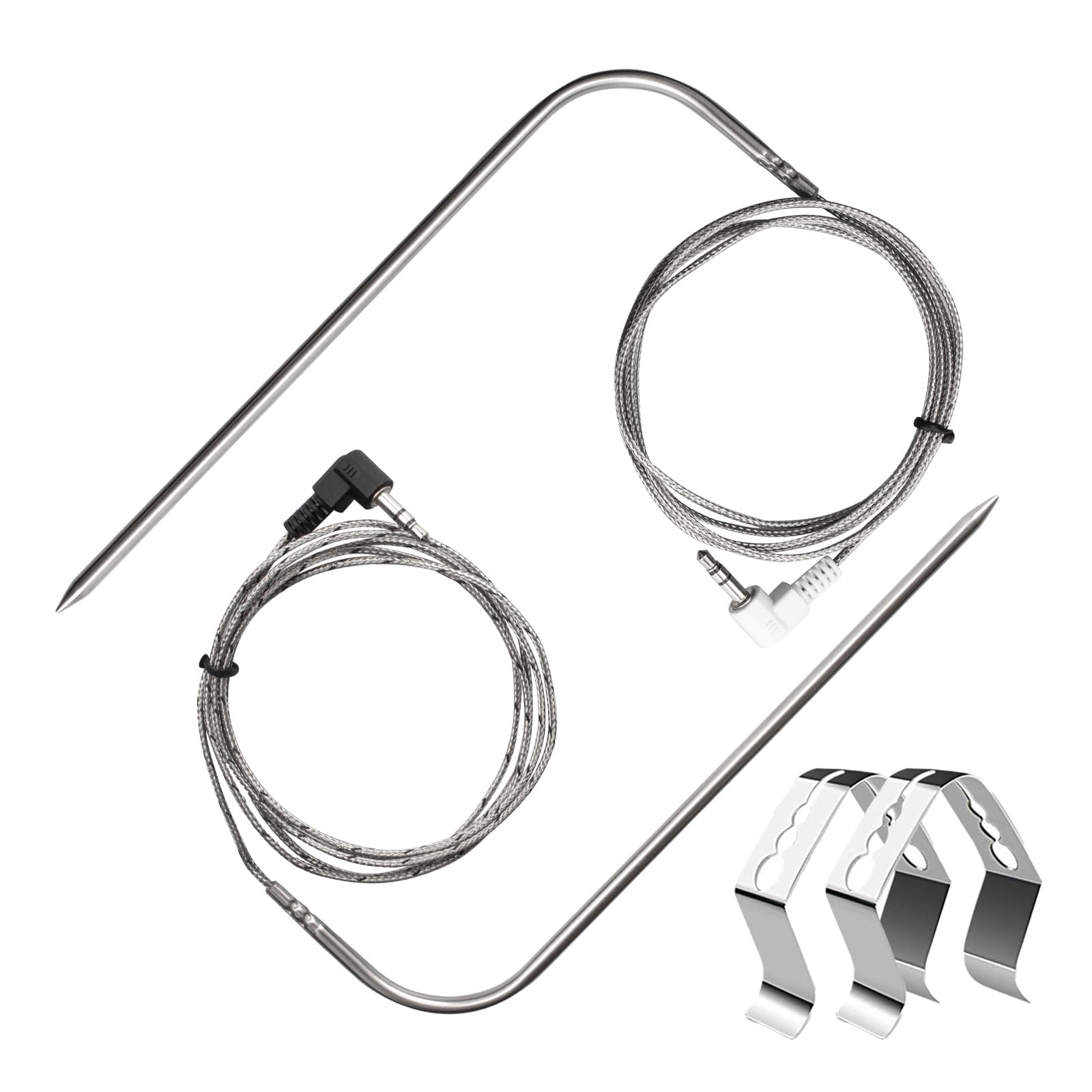 Replacement Temperature Meat Probe Compatible with Traeger BBQ Grills, 3.5mm Plug Meat BBQ Digital Thermostat Probes?2 Packs