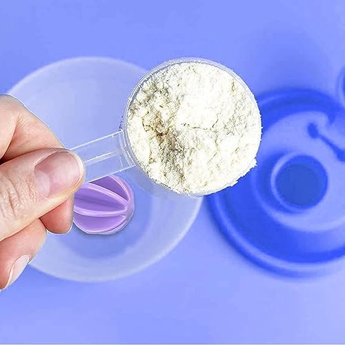 Miniatura 4 de Paquete de 6 mezcladores de plástico de repuesto (rosaverdemorado y negrogrisazul) para botella mezcladora, grande de 1.77 pulgadas, fuerte para