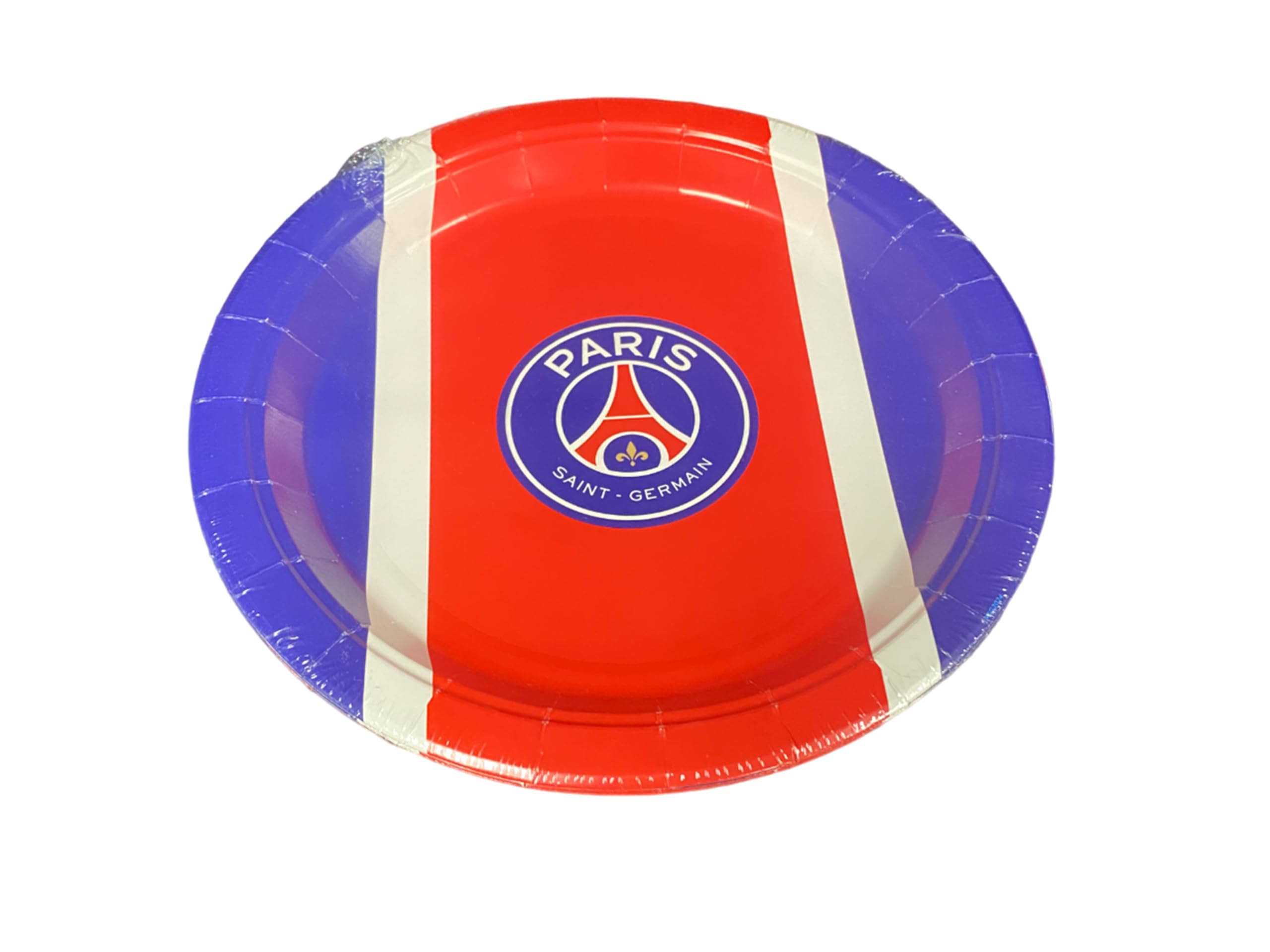 Party-Set PSG, 39-teilig, 6 Teller, 6 Becher, 20 Servietten, 6 Taschen, 1 Tischdecke, offizielle Kollektion von Paris Saint Germain