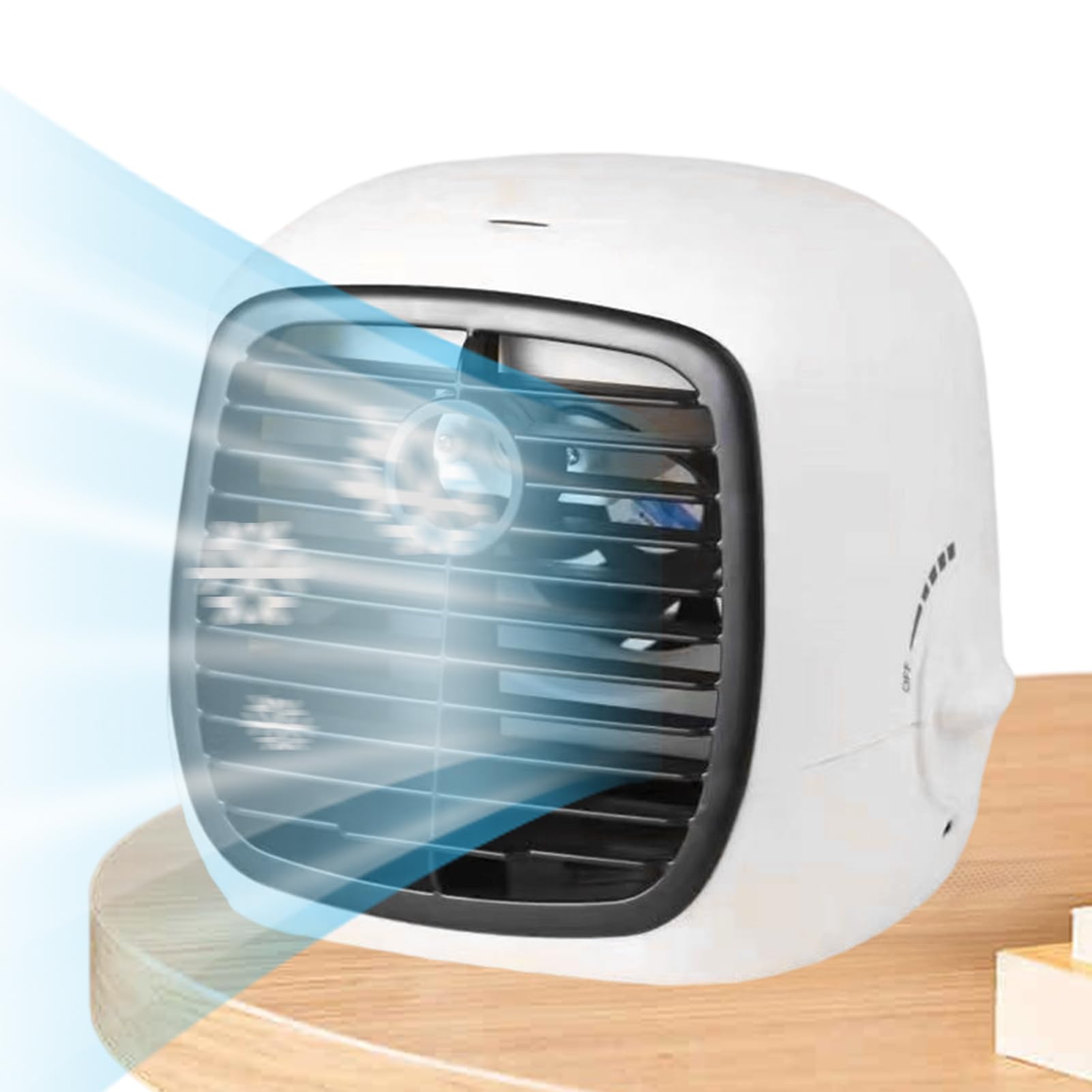 Chłodnica powietrza, nawilżacz, chłodzenie 3 w 1, nawilżanie, cyrkulates Breeze, Whisper-Quiet Usb Power Saves Energy, przenośne chłodzenie do biurka, namiotu, plaży, siłowni, podróży
