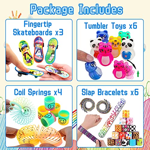 7July 55 Party Favors Toy Assortment for Kids 4-8-12,Birthday Gift Bag Pinata Fillers Stocking Stuffers,School Classroom Prize For Rewards Treasure Box Chest Toys Goodie Bags - Thumbnail 4