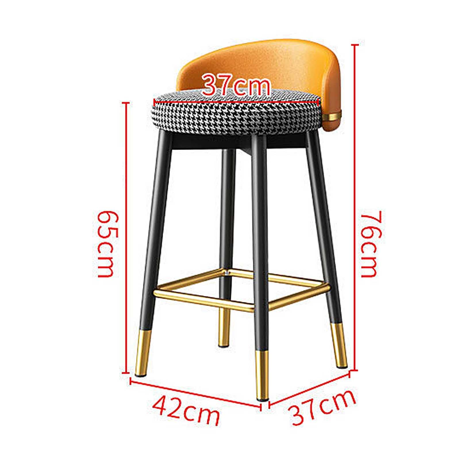 Lot de 2 tabourets de bar modernes avec dossier, pieds en métal noir respectueux de l'environnement, sièges élégants pour cuisine, parfaits pour pub et bistrot, décoration d'intérieur contemporaine
