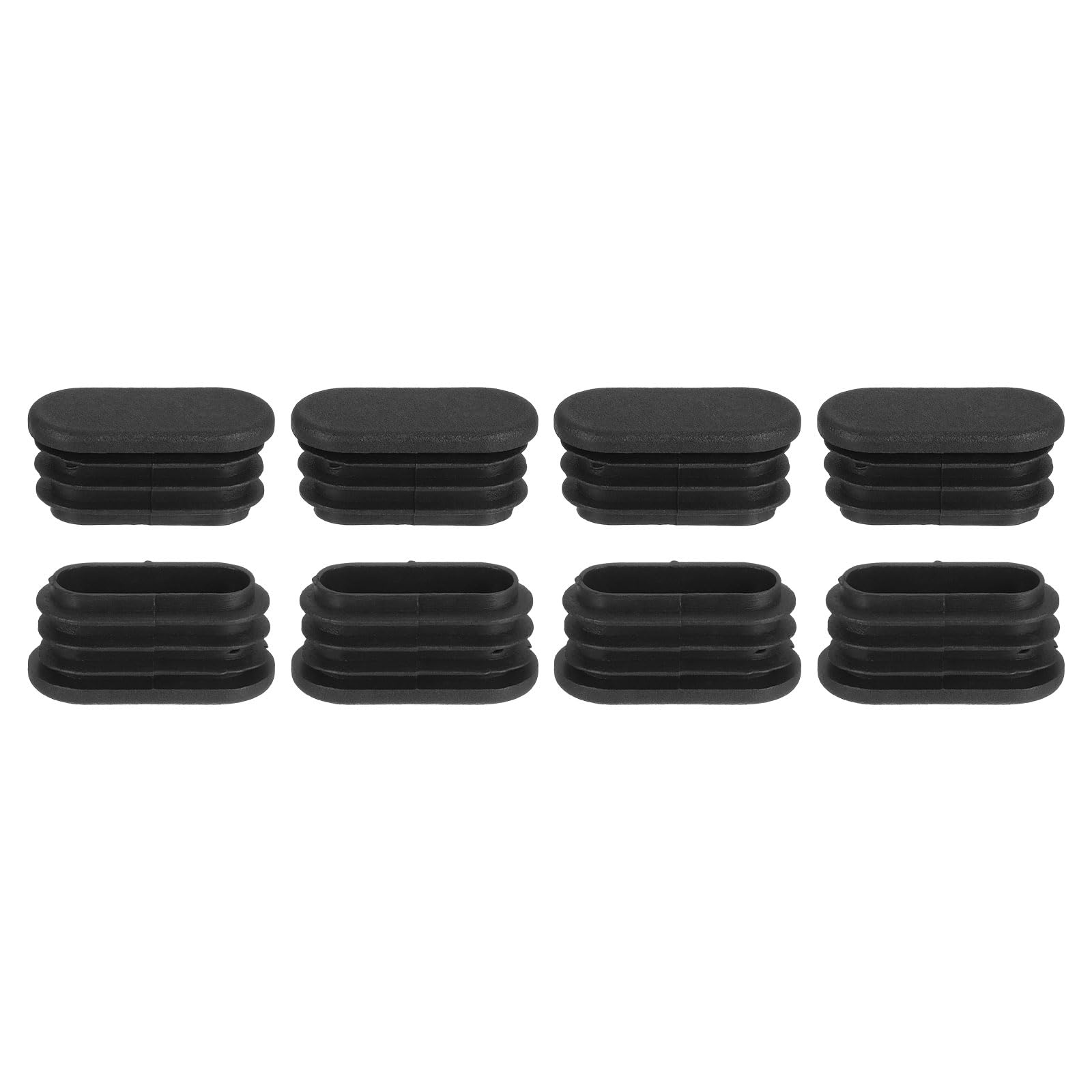 Tapones de plástico para vallas y tubos de metal que evitan arañazos en el suelo, 8 unidades