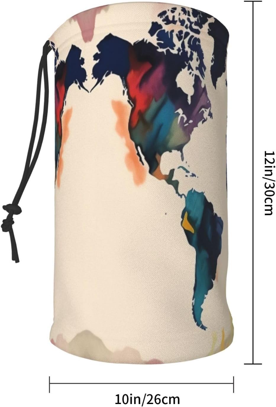 Winter Neck Warmer for Men Women, Abstract World Map Neck Gaiter UV Sun Protection Face Mask Windproof Cold Weather Face Cover Thermal Ski Mask Scarf for Outdoor Sports Bandana