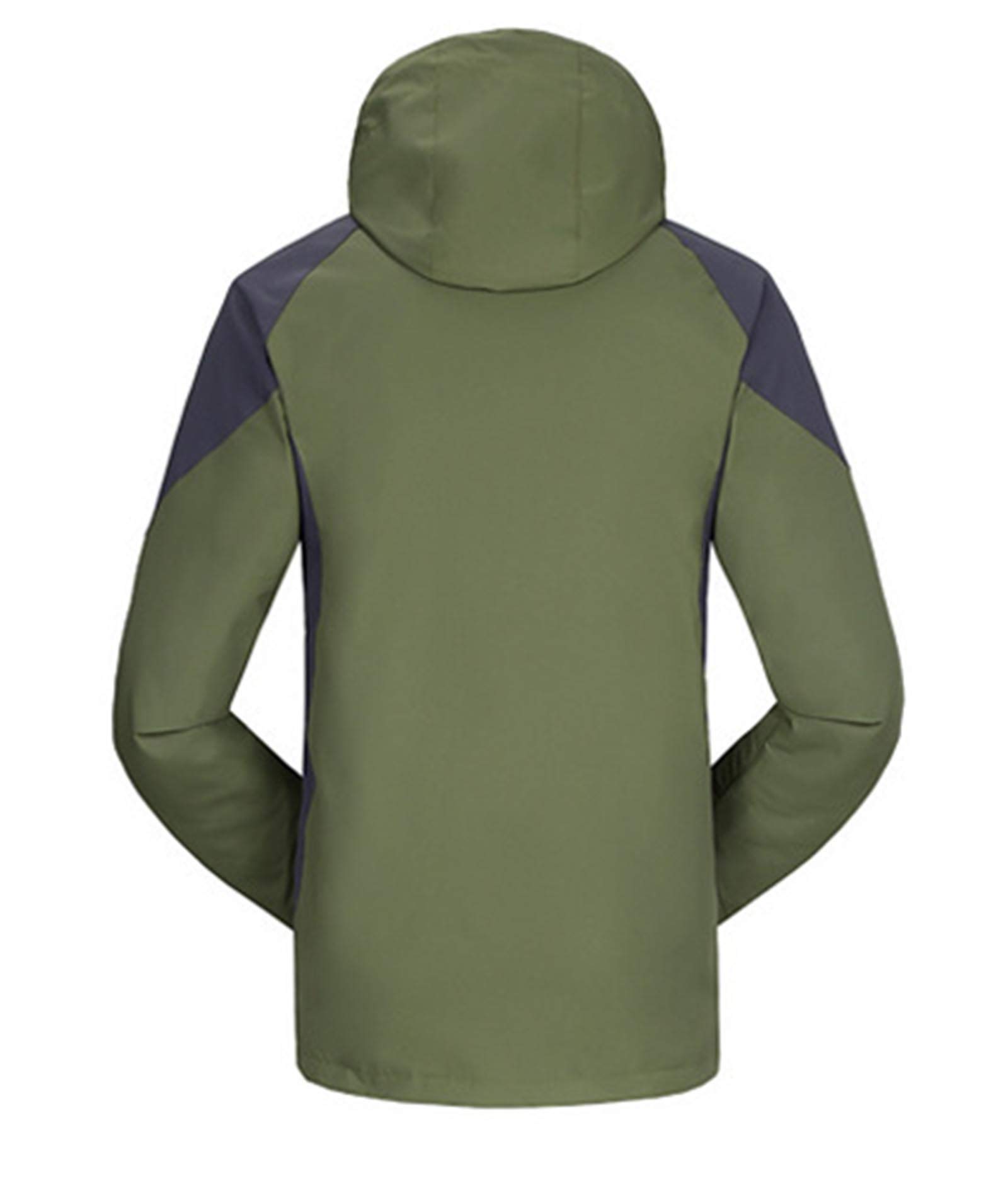 BERTHYFAI New 0utdoor Jacket Men Women Three-in-One Two-Piece Detachable Windproof Waterproof Mountaineering Suit(AG,2XL)