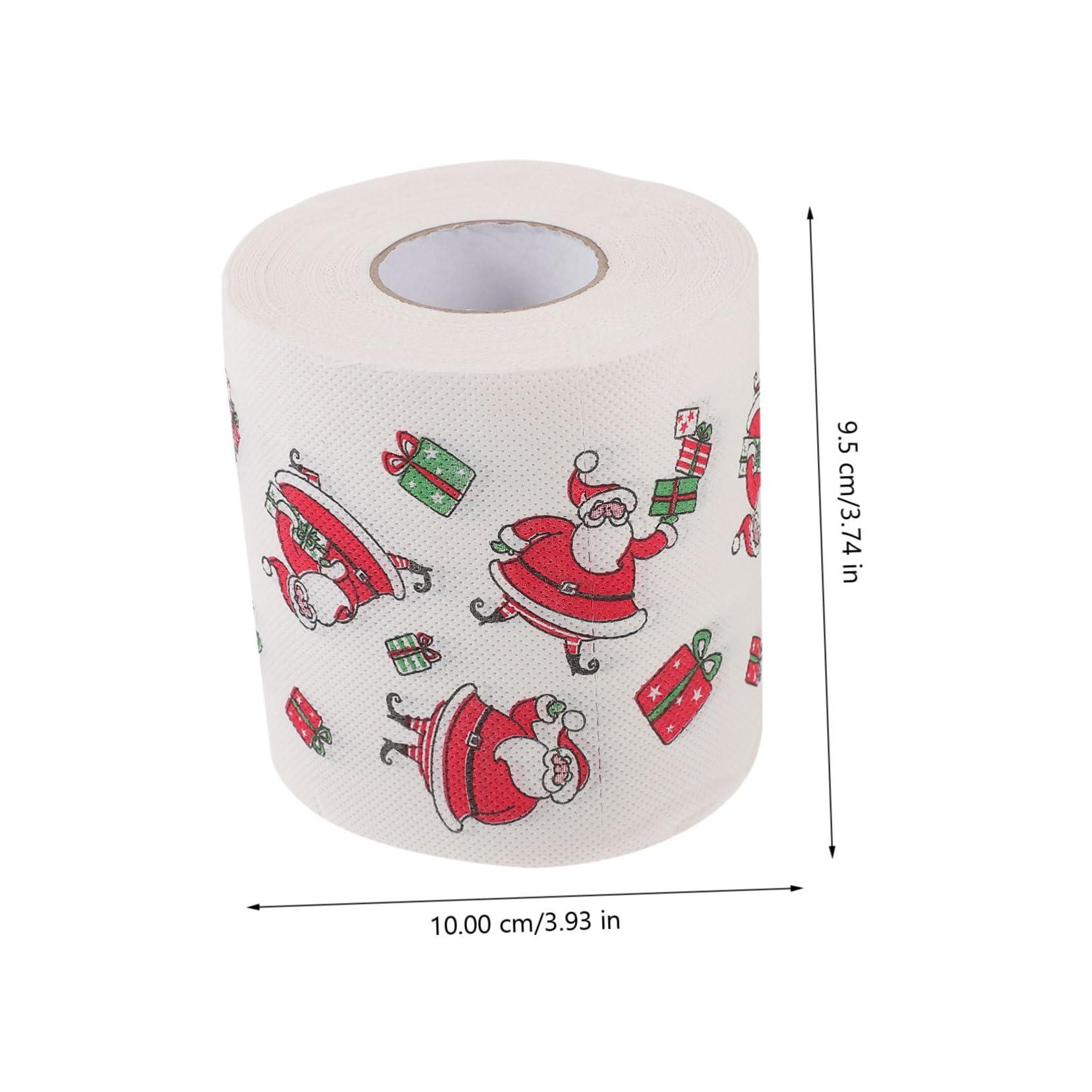 Homoyoyo 5rouleaux Serviettes Jetables Imprimées Motif Noël Papier Toilette Créatif De Table Absorbant pour Décoration Fête De Noël