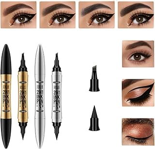 Lápiz de cejas mágico 2 en 1, de secado rápid...