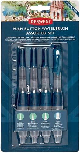 Miniatura 2 de Derwent Pulsador Cepillo de agua Surtido Set (2305816)