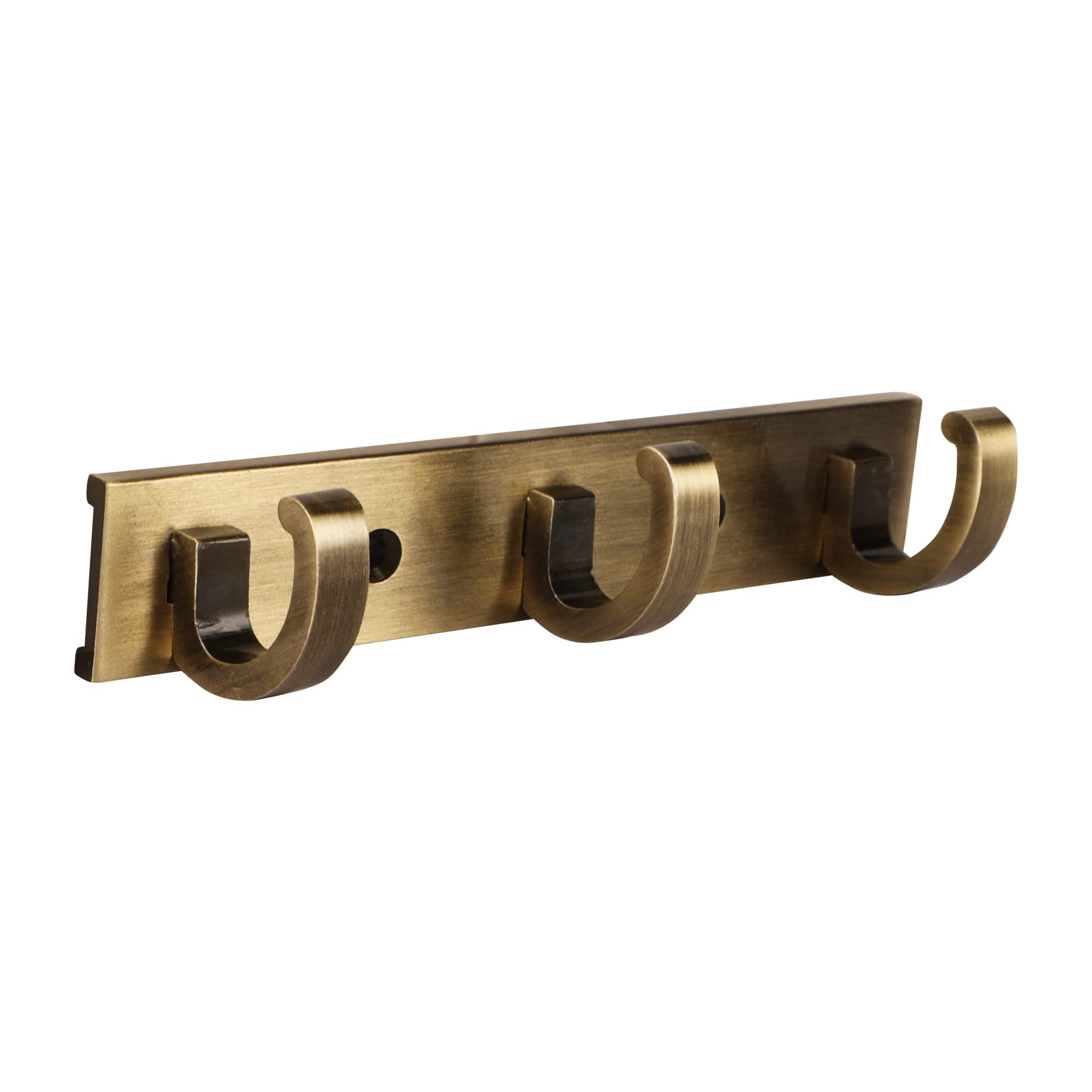 Sainath Metal 3 Pin Antique Brass Finish Cloth Hanger Wall Mounted Bathroom Cloth Hooks/Khunti, Wall/Door Hooks Rail for Hanging Keys, Cloths, Towel (Pack of 2) (B0BZ8W389P) Amazon Price History, Amazon Price Tracker