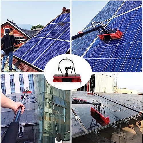 Kit de Limpieza para Paneles solares: Incluye Cepillo de Limpieza y Cepillo Giratorio para un Mantenimiento y Cuidado eficaces.