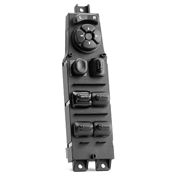 Master Power Window Switch Driver Side for 1997 1998 1999 2000 2001 JP Cherokee, Auto Front Left Window Control Switch Button Assembly 56009449AB 56009449AC 68171681AA 68171681AB 901405 (12+8 PINS)