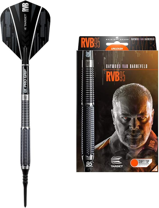 Target Darts Raymond van Barneveld RVB 95 Gen 1 17G 95% Tungsten Soft Tip Darts Set: Buy Online at Best Price in UAE