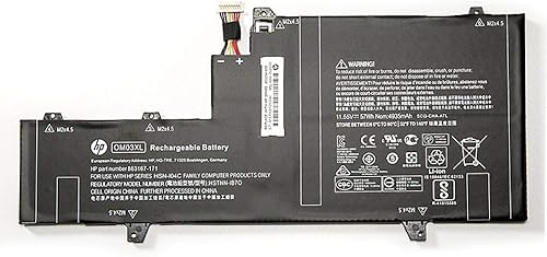 HP OM03XL Laptop Batería reemplazable para HP EliteBook X360 1030 G2 Y8Q67EA Y8Q89EA Z2W62EA Series 863167-171 863167-1B1 863280-855 HSTNN-IB70
