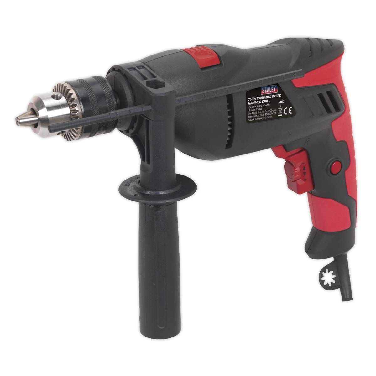 Sealey Sd750 Hammer Drill 13Mm Variable Speed With Reverse 750W/230V