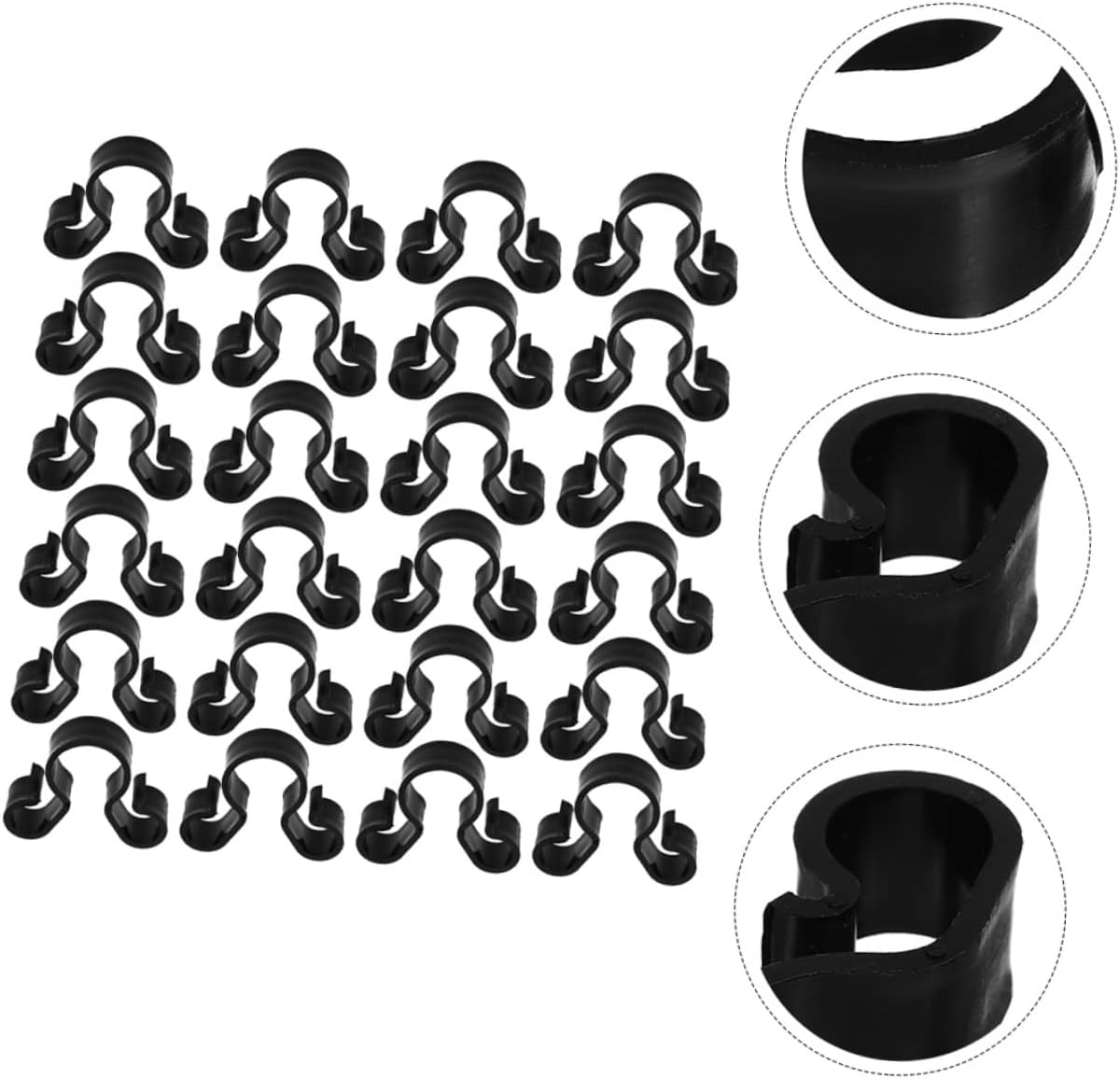 24pcs Plastic Bottle Clips with Dual Holders for Wine Bottles