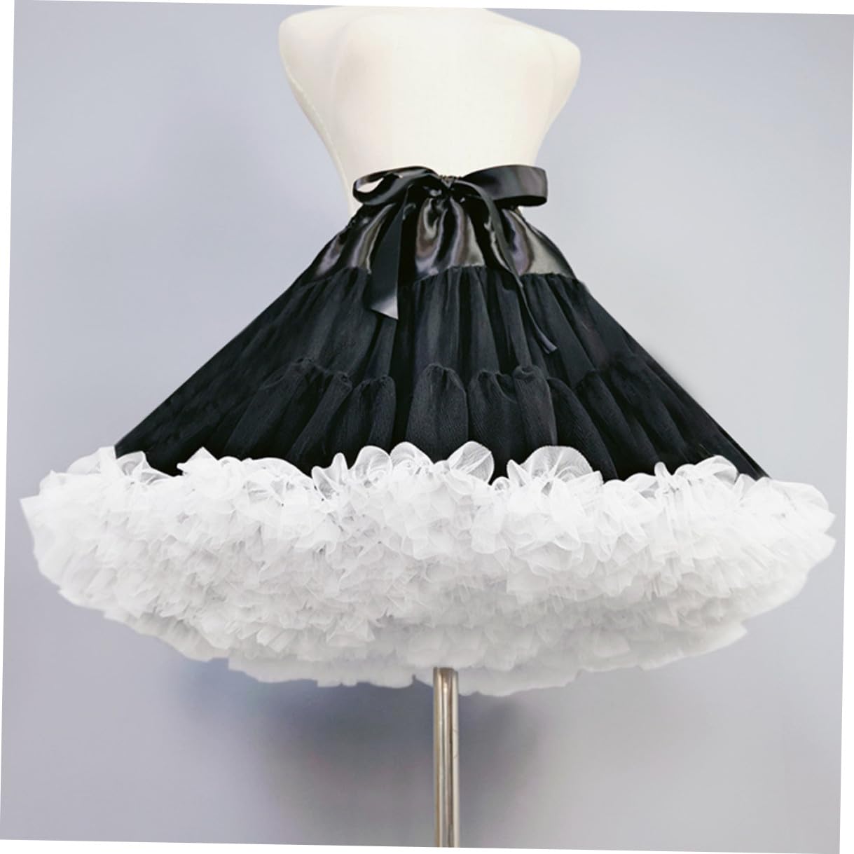 Beaupretty Lolita Unterrock aus Tüll Weiß für Damen und Brautkleider | 1 Stück, Knitterarm und Pflegeleicht, für Festliche Anlässe und Süßen Stil