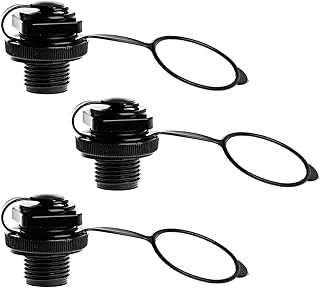 LdawyDE Inflatable Boat Air Valve, 3 Pcs Kayak Air Screw Valve Airbed Plug Replacement Boston Air Nozzle Plugs for Dinghy, Blow Up Boat, Hot Tub,Air Mattress, Raft, Quick Inflate Deflate