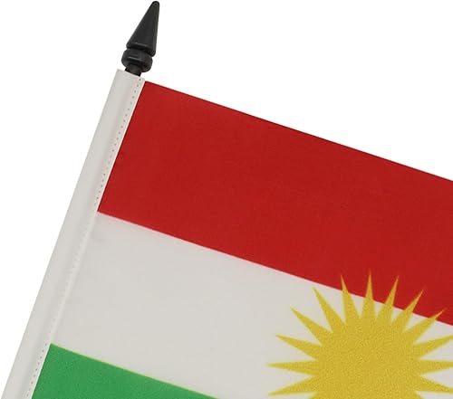 Miniatura 63 de Bandera de la bandera del Líbano de AZ, 3.9 x 5.9 in, bandera de escritorio libanesa, 5.9 x 3.9 in, barra y base de plástico negro