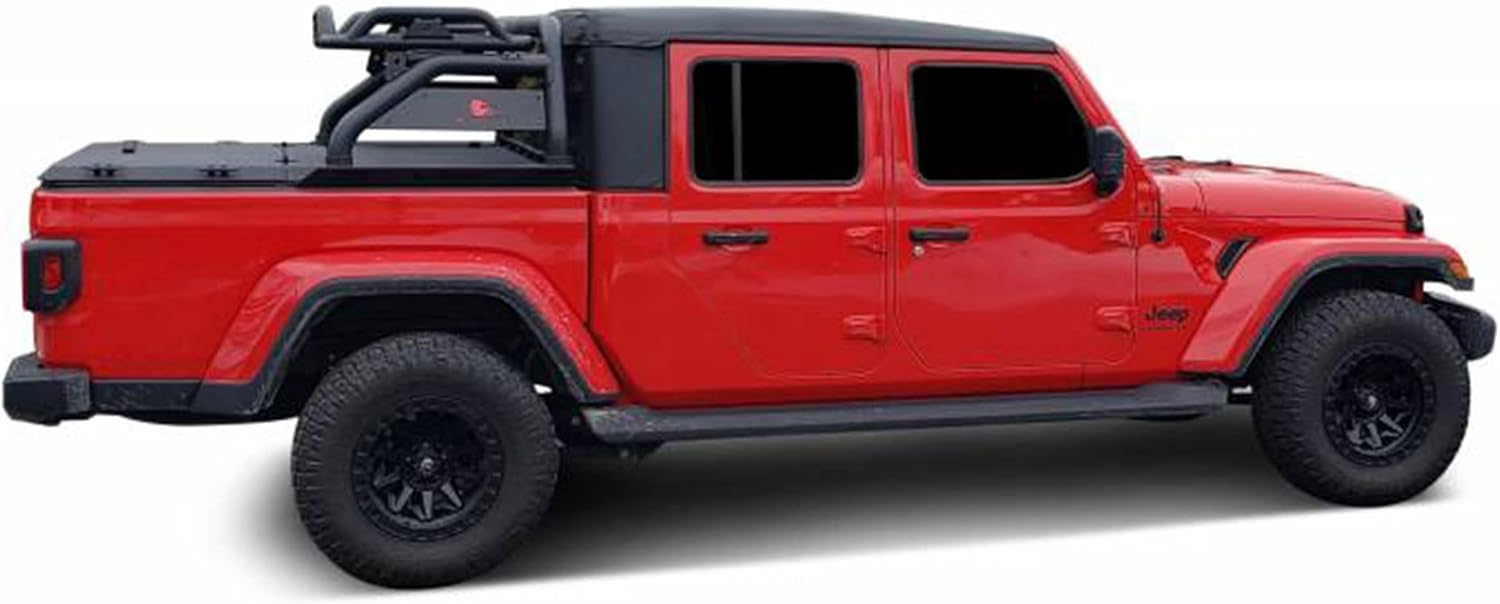 Black Horse Off Road ATRB9BK Black Atlas Roll Bar Truck Bed Bar Compatible with 2020-2021 Jeep Gladiator (All submodels)