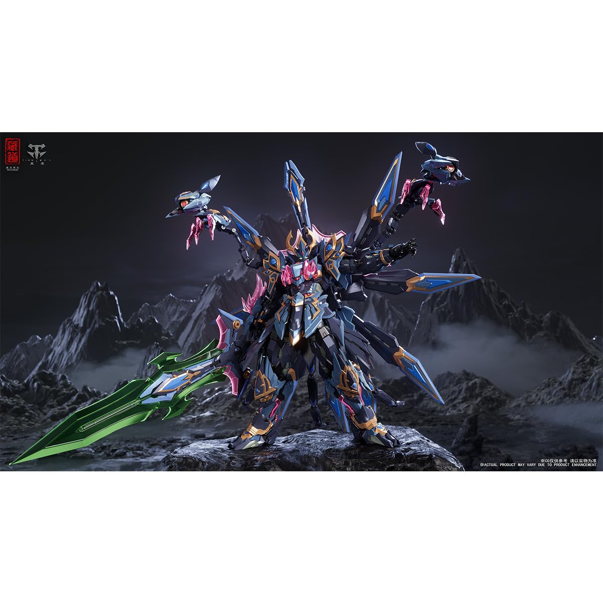 HiPlay CangDao Modello ZEN di Collezione Divina Gang Dao Peacock King Mecha Lega Prodotto Finito Figura d'Azione
