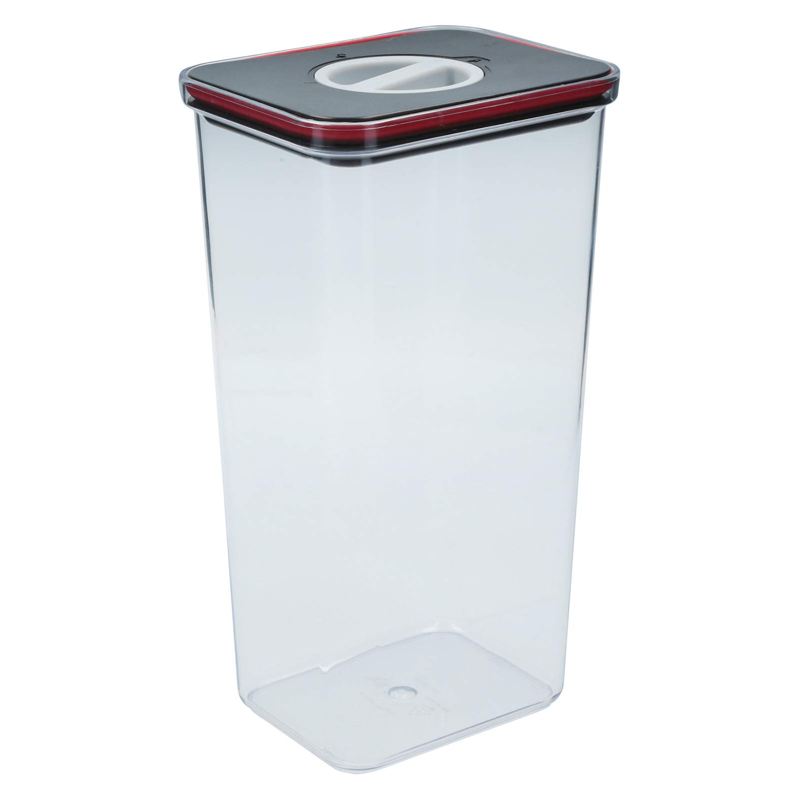 Neoflam Smart Seal Airtight Kitchen Pantry Canister/Organizer Clear Plastic Container with Simple Twist Lids, Leak Proof, Dishwasher Safe, BPA Free, Cereal, Flour, Dry Food Storage (3.6 Litre)